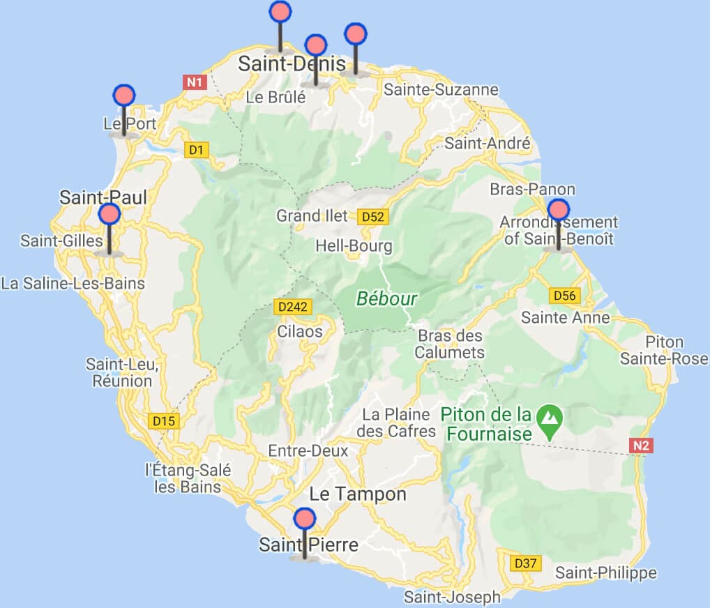 Map location